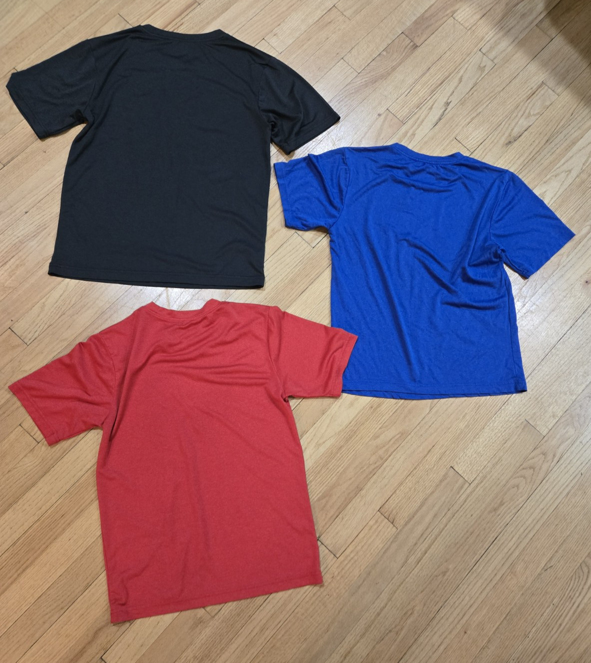 Lot 3 Reebok Men’s Short Sleeve Activewear T-Shirt Blue/red/black Size Small S gallery