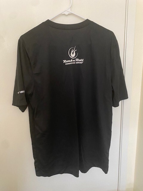 SAN JOSE ROCK ROLL MARATHON HALF Brooks Black Large L Mens Running Shirt 10/5/14 gallery