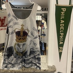 King Cat Money Bling Mens Medium Basketball Jersey