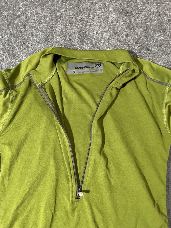 Novara Shirt Mens Small Green Cycling Bike Jersey Half Zip Pockets Polyester gallery