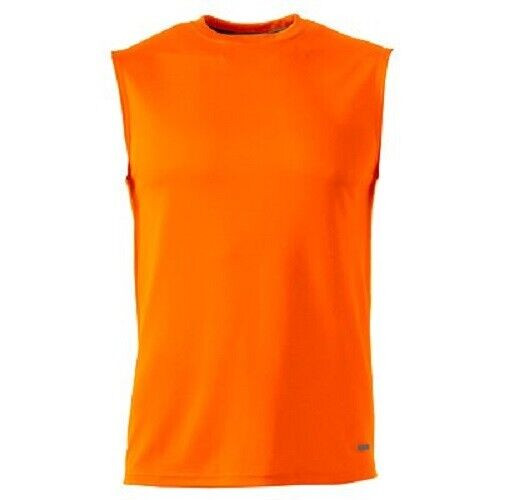 Tek Gear Men's Performance Muscle Sleeveless T Shirt - Small (Orange) gallery