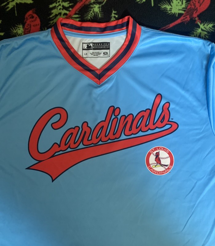 Vintage Style St. Louis Cardinals Cooperstown Official True Fan Jersey Sz L NWT gallery