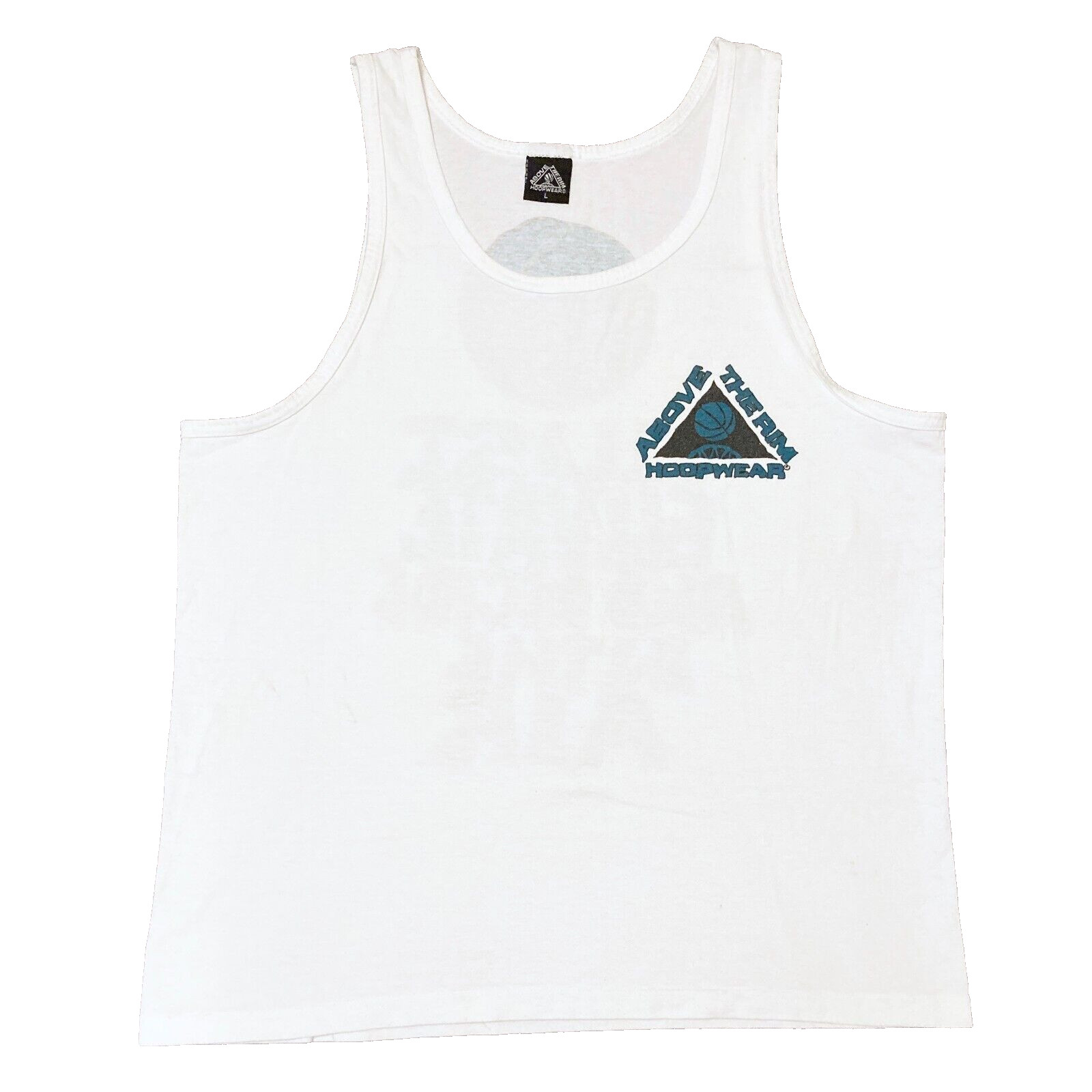 Vintage 90s Above The Rim Hoopwear "Just Elevate" Hip Hop Tanktop USA Made - L gallery