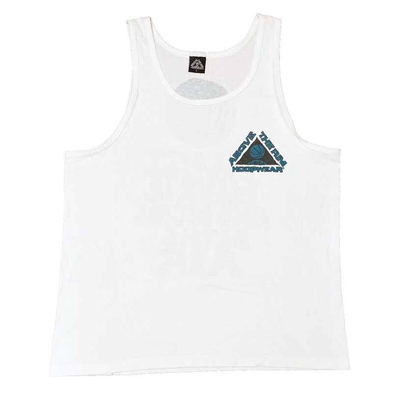 Vintage 90s Above The Rim Hoopwear "Just Elevate" Hip Hop Tanktop USA Made - L gallery