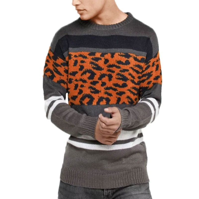 Mens Jumpers Crew Neck Winter Pullover Cable Knitted Sweatshirt Casual Warm Polo gallery