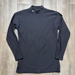 Under armour Shirt Mens XL Black Nylon Compression Shirt Mock Neck