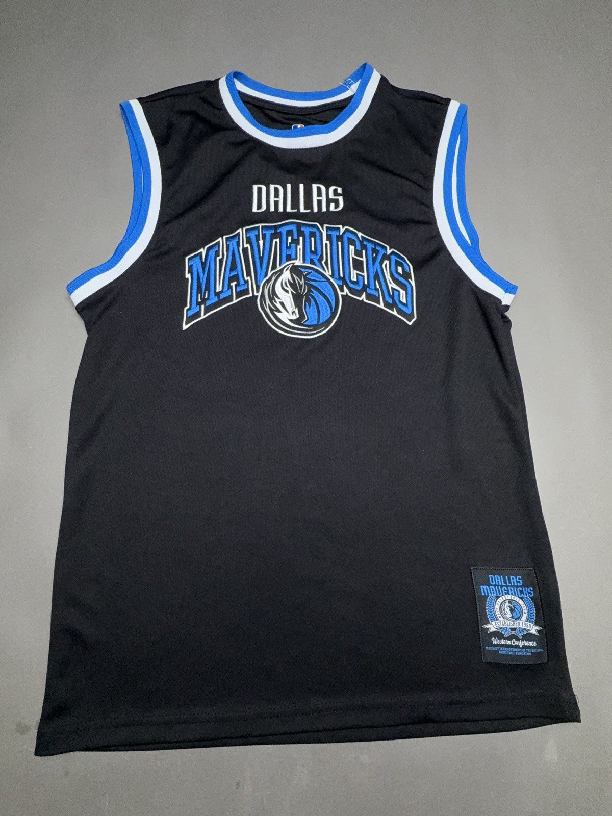 Dallas Mavericks NBA Ultra game Basketball Jersey Men’s Blue and Black Size S gallery