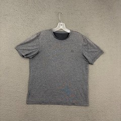 Travis Mathew Shirt Mens Medium Gray Activewear Performance Gym Sports Golf