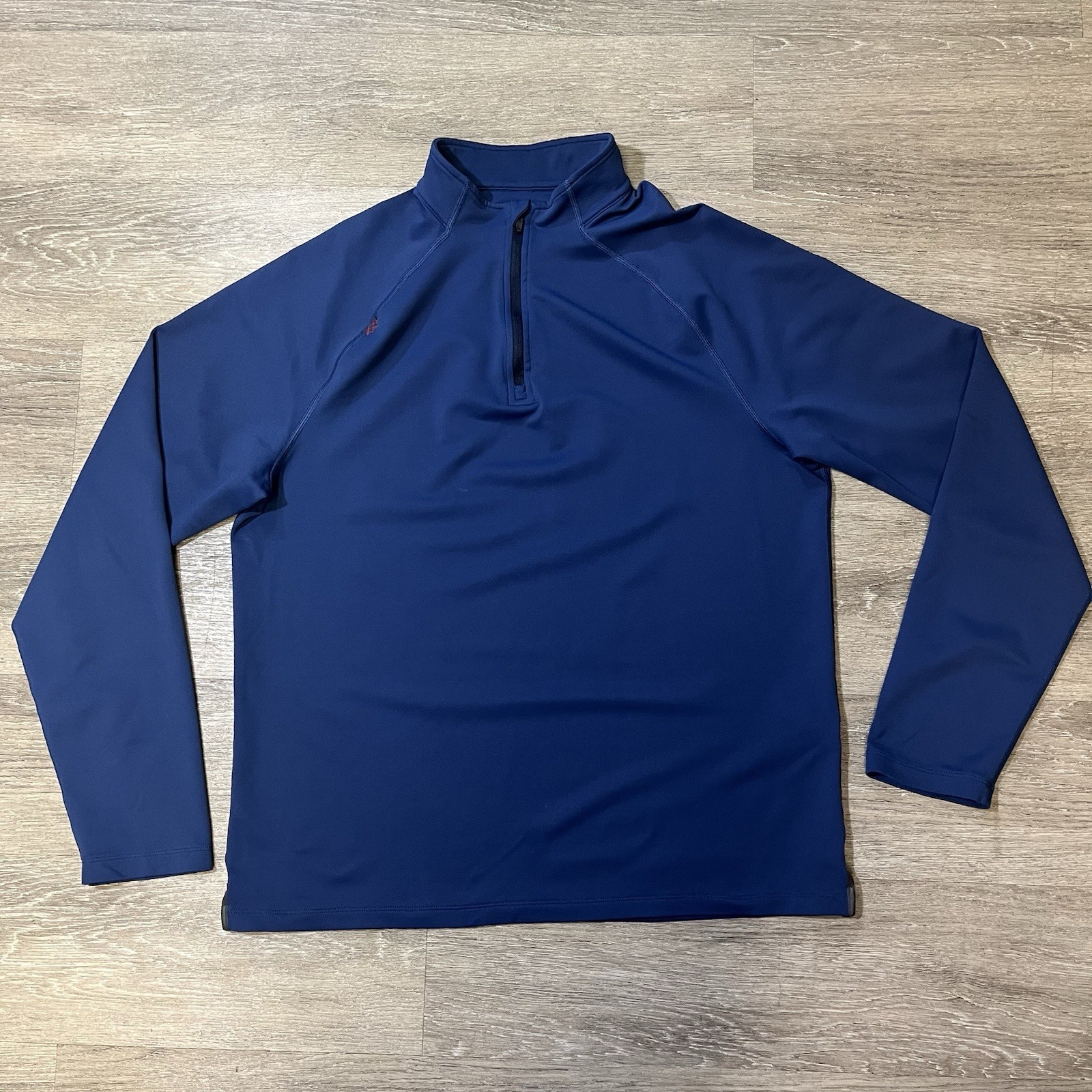 Rhone Session 1/4 Zip Mens M Blue Pullover Performance Gym Golf UPF Outdoor gallery