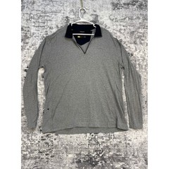 Eddie Bauer Travex 1/4 zip Pullover XL Gray Heathered Performance Shirt
