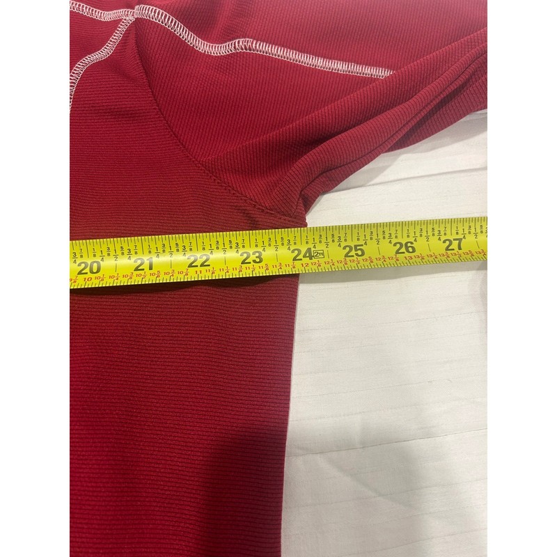 Columbia Golf Mens 1/4 Zip Pullover Long Sleeve Burgundy LW Fleece LG(807) gallery