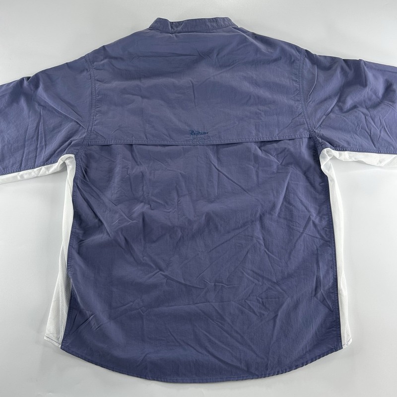 RailRiders Men’s Large Nylon Pullover Jacket Blue Mesh Vented Fishing Hiking gallery