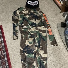686 Airhole Thermal One Piece Baselayer (m) Camo Green Skull Face