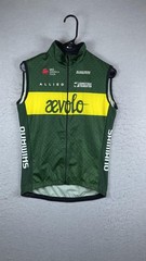 Kallisto Direct Custom Aevolo Cycling Jersey Vest Mens XS Green Full Zip Race