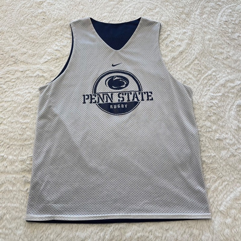 Nike Penn State Rugby Reversible Practice Jersey Training Top Small Blue/White gallery
