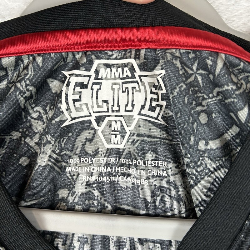 MMA Elite Tank Top Jersey Men M Grunge Graphic Basketball AOP Graphic Fighting gallery