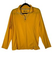 Dickies Performance Yellow Pullover 1/4 Zip Shirt Men’s Size L