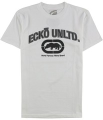 Ecko Unltd. Mens Micro Graphic T-Shirt, whiteblk, S