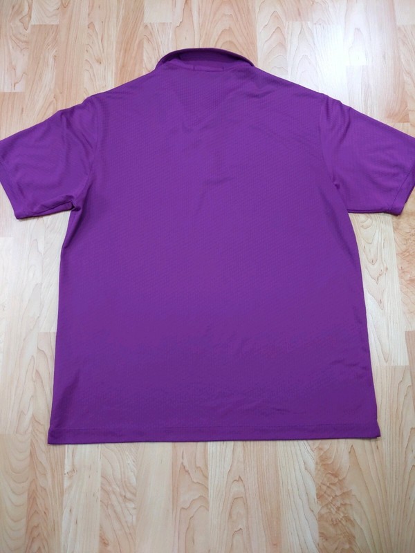 Two Men's Large NIKE TIGER WOODS COLLECTION GOLF Polos pink & purple EUC gallery
