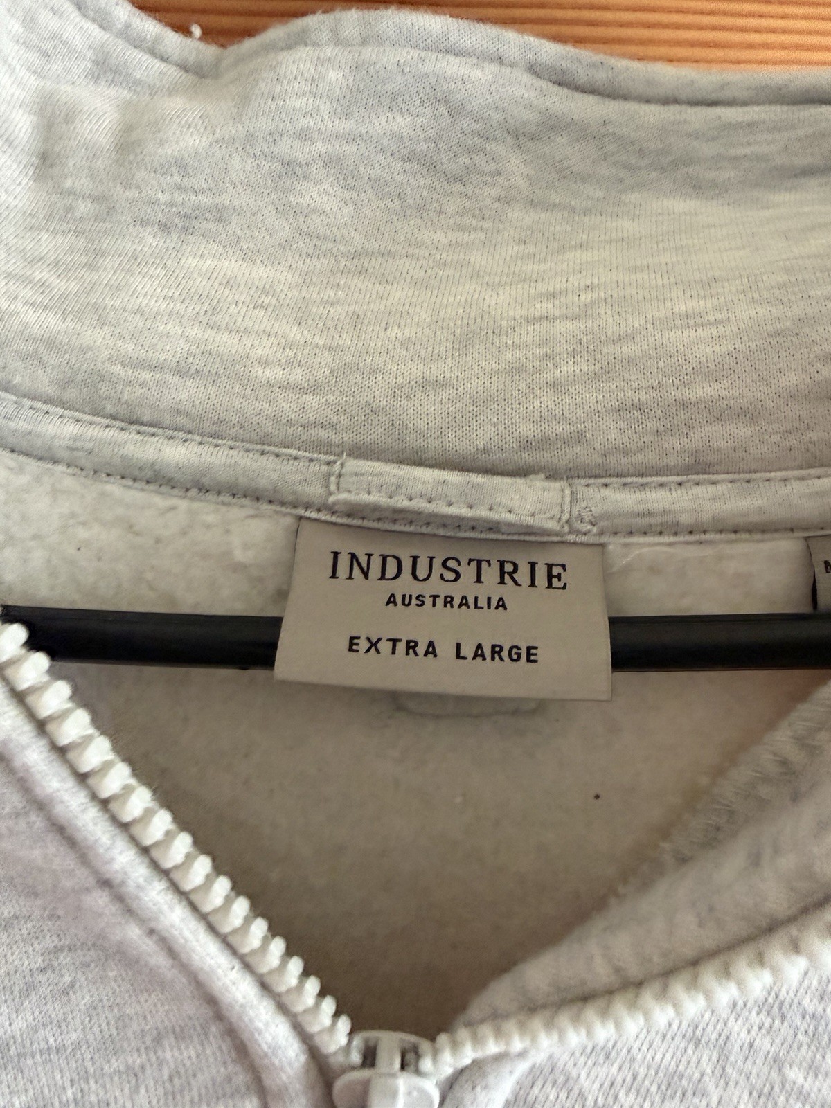 Industrie Australia Men’s Xl Grey Quarter Zip With Pockets, Read Description gallery