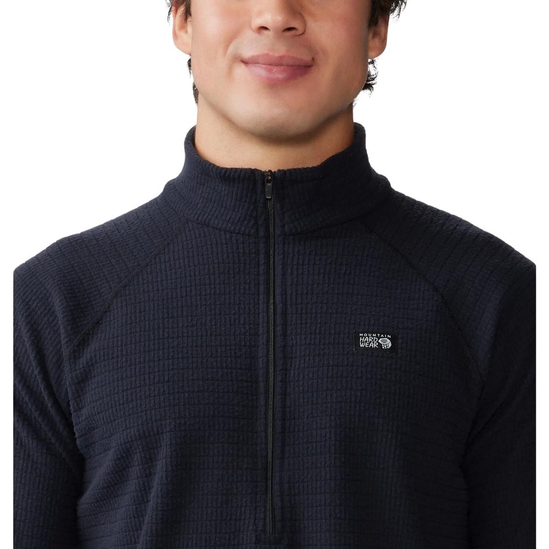 Mountain Hardwear Summit Grid Half Zip Men's Sweatshirt, Black, X-Large gallery