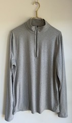 Vuori Ease Performance Half Zip 2.0 Pullover Men’s L Light Heather Gray V2001