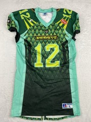 Fan Controlled Football Authentic Game Jersey Mens Large “BEASTS” #12