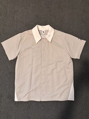 New Nike x Fear Of God NRG Short Sleeve Shooting Shirt Tan Size M (CU4616-271)