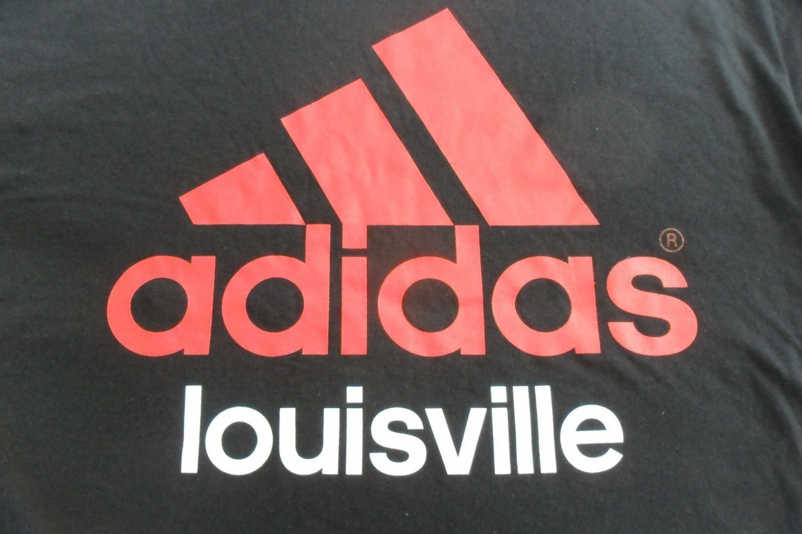 Adidas RaRe LOUISVILLE ESSENTIALS BADGE OF SPORT Logo Tee Shirt Classic Men sz L gallery