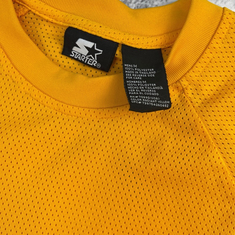 Starter Men Medium Orange Mesh Athletic Jersey Solid Blokecore Sportif Retro gallery