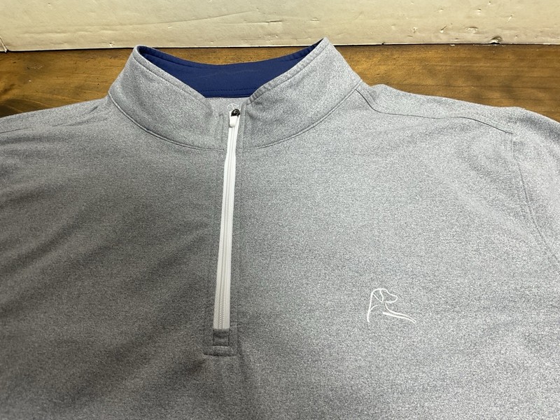 Rhoback Heather Performance Q-Zip - Glacier Grey sz XL gallery