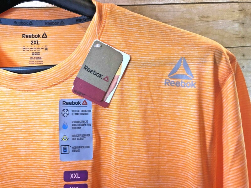 REEBOK SPEEDWICK RELAXED FIT ACTIVE SS SHIRT ORANGE MEN'S 2XL OR 3XL $32 🔥NWT🔥 gallery