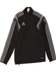 ADIDAS Mens Climacool Pullover Tracksuit Top Small Black Colourblock CX12