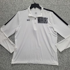 Under Armour Warriors White Quarter Zip Pullover Mens XL UJGHZLW Performance Top