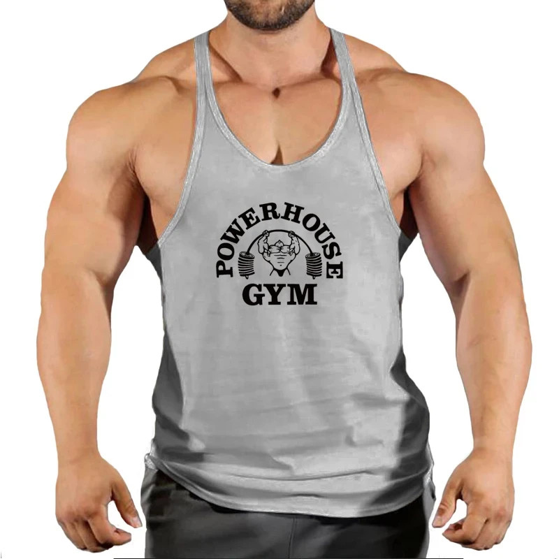 Gym Top Men Bodybuilding Shirt Fitness Men's Vest Singlet Sleeveless Sweatshirt gallery