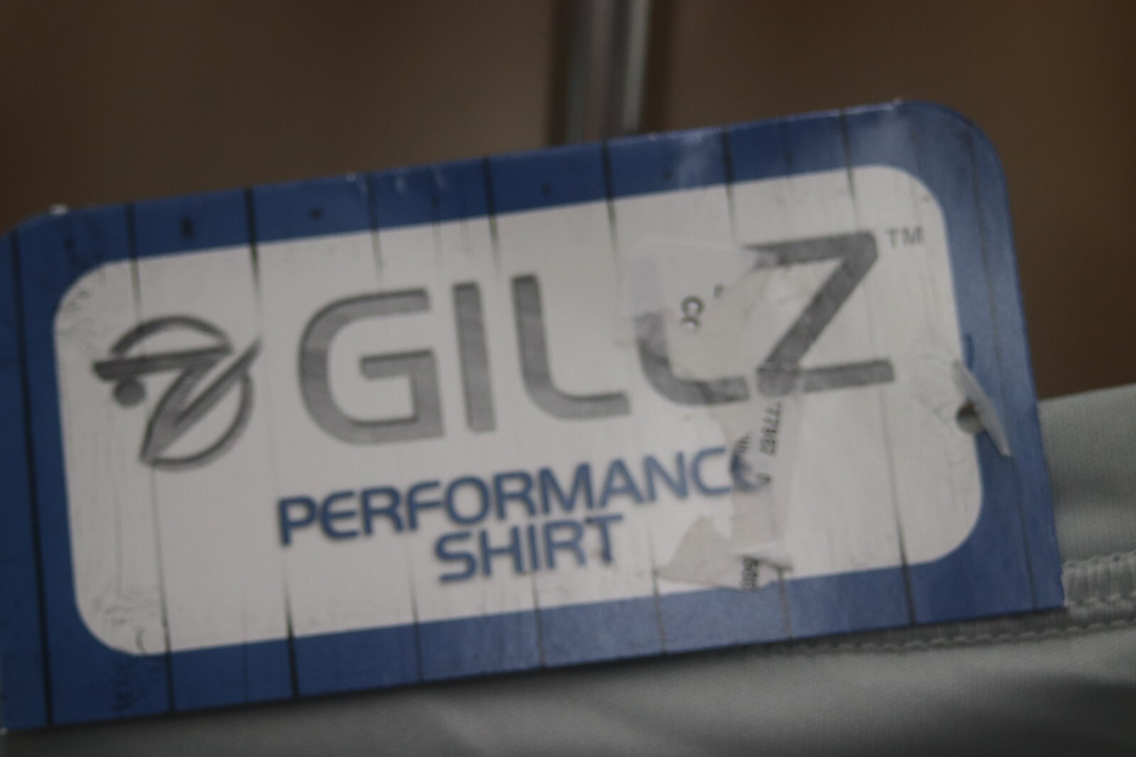 GILLZ GEAR Mens Performance Long Sleeve Shirt Large Gray Blue Swordfish Logo gallery