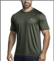 GearGlacier Instant Cooling Quick Dry Workout T-Shirt Men Undershirt