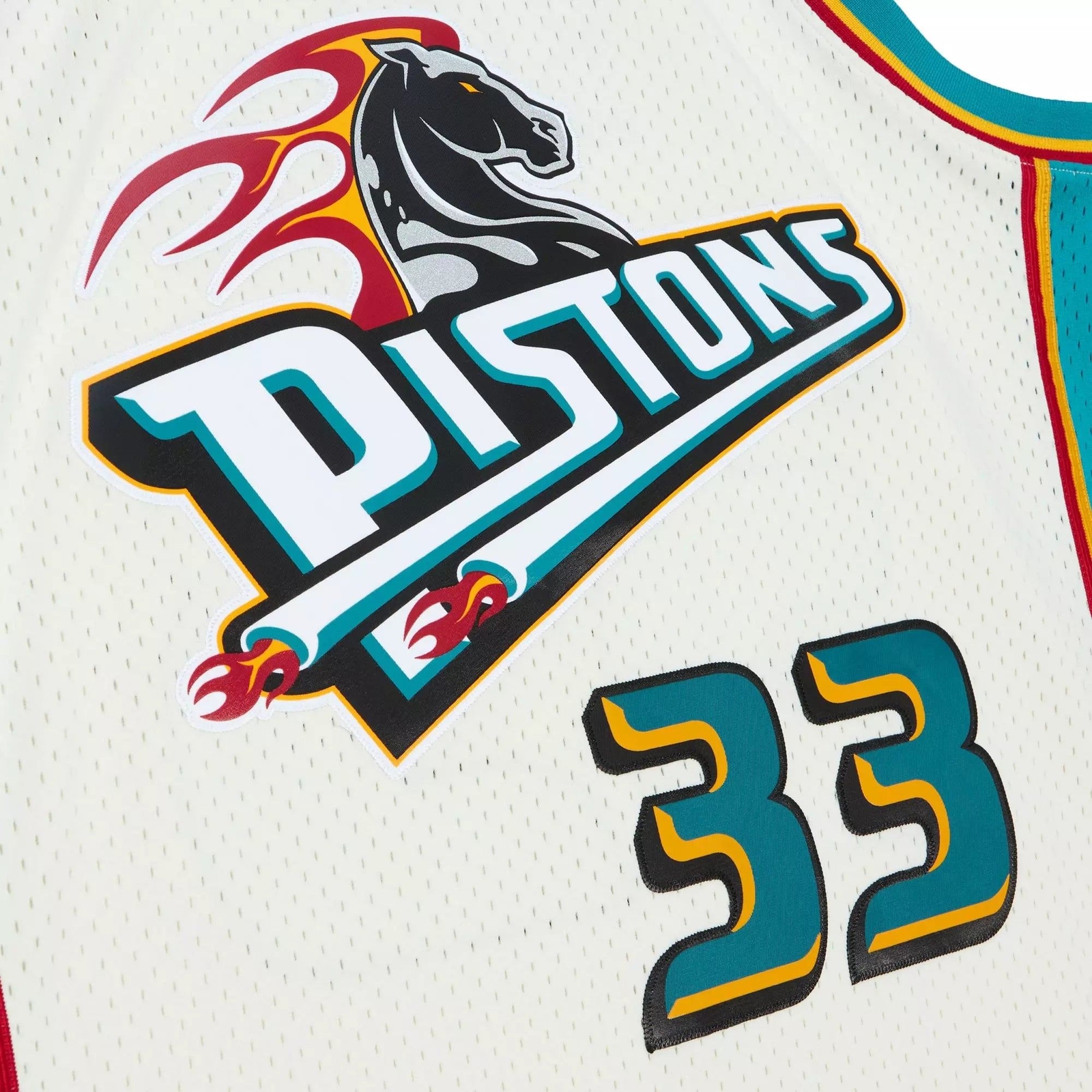 MITCHELL & NESS NBA CREAM TEAM COLOR SWINGMAN JERSEY PISTONS 1998 GRANT HILL gallery