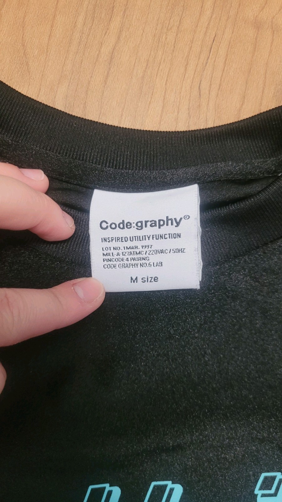 Code:graphy M Athletic Fit Breathable Mesh Graphic Logo Crew T-Shirt gallery