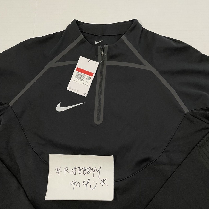 $130 Mens Size L Nike Therma Fit Winter Warrior Drill Top Soccer Top DQ5049-010 gallery