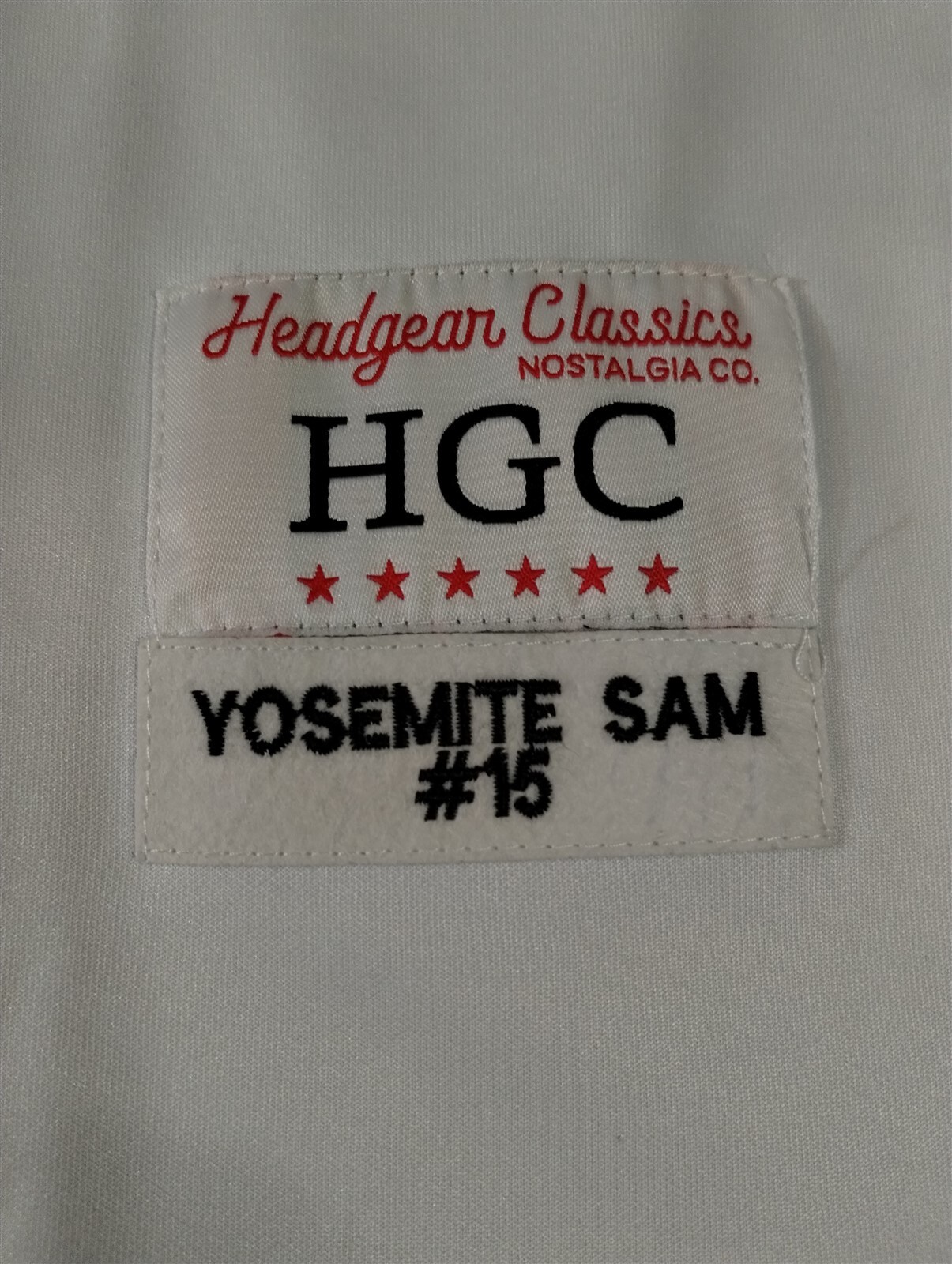 YOSEMITE SAM / DENVER White Headgear Classics Basketball Jersey ~Never Worn~ M gallery