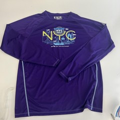New Balance NB Dry Shirt Large Purple Long Sleeve United Airlines NYC Half 2018