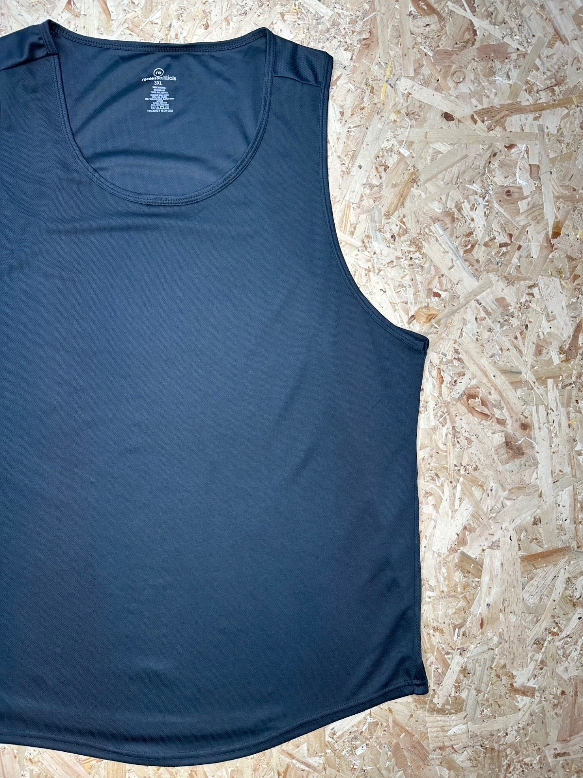 Realessentials Mens Black Sleeveless Activewear Sz 3XL gallery