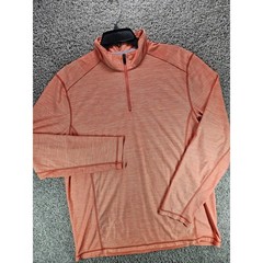 Tommy Bahama Islandzone Shirt Mens Medium Coral Heathered Quarter Zip Pullover