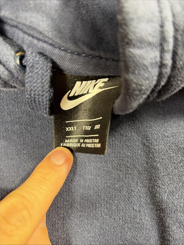 Nike Sportswear Mens Club Fleece Navy Blue Hoodie Sweatshirt Size XXLT gallery