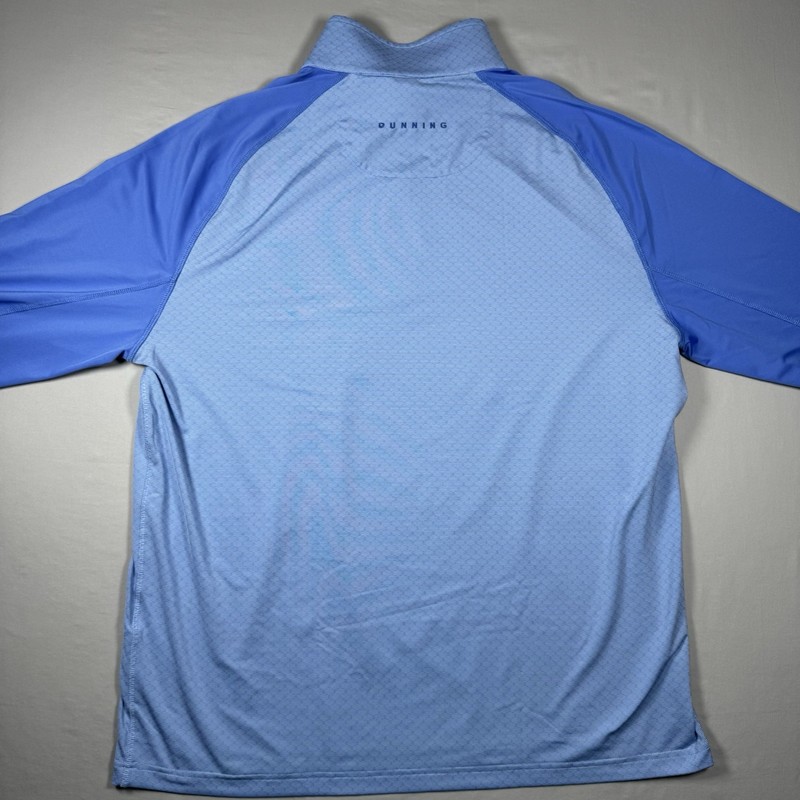 Dunning Golf Quarter Zip Pullover XL Blue Performance Stretch Long Sleeve gallery