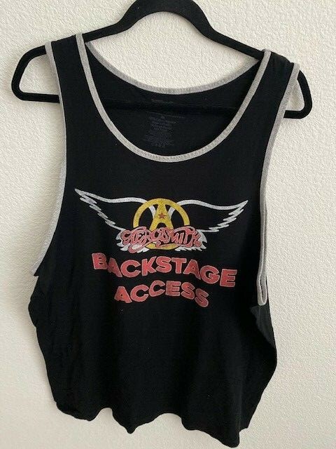 Aerosmith Tank Top | Mens XL | Back Stage Access 100% Cotton Band Tank gallery