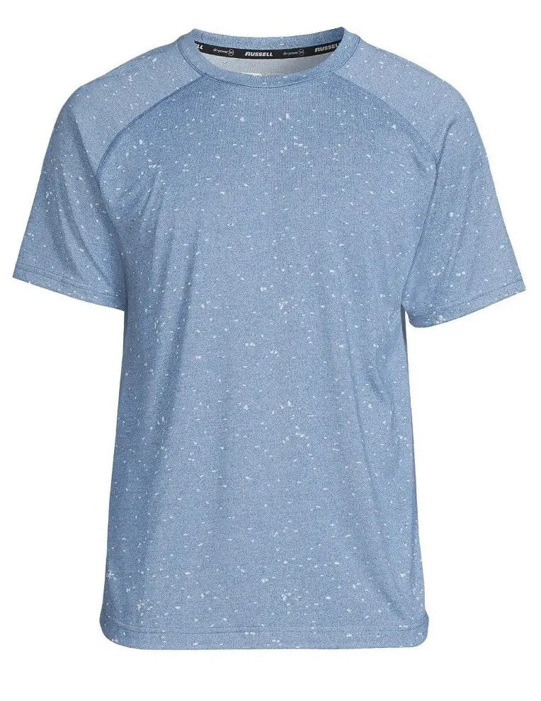 RUSSELL ATHLETIC Mens Blue Dri Power 360 T.Shirt Size Medium New