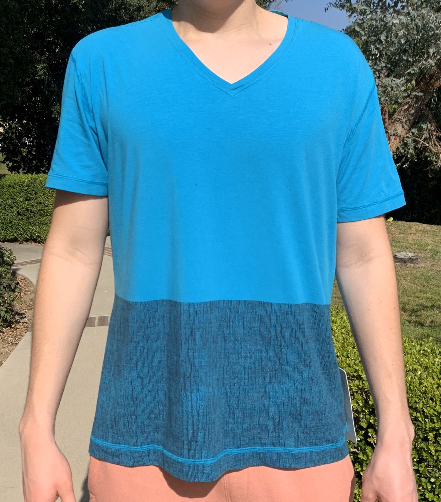 New Lululemon 5 Year Basic V Shirt Short Sleeve Blue Navy XXL gallery