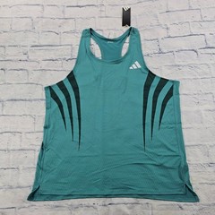 Adidas Adizero Running Singlet MENS S Powder Teal JV9307 Climacool Tank Top